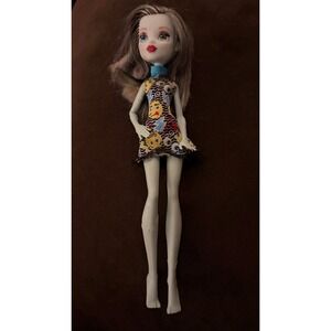 Monster High Frankie Stein Doll Emoji Print Dress Mint Green Mattel